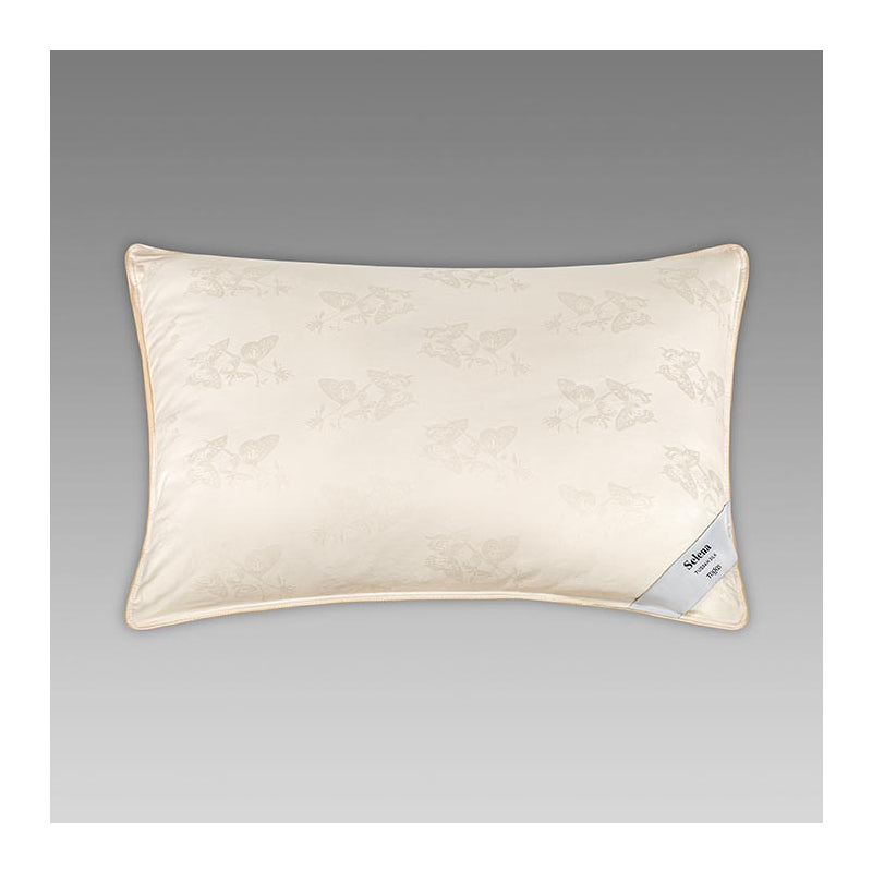 Natural Silk Bed Pillow SELENA — Medium Support