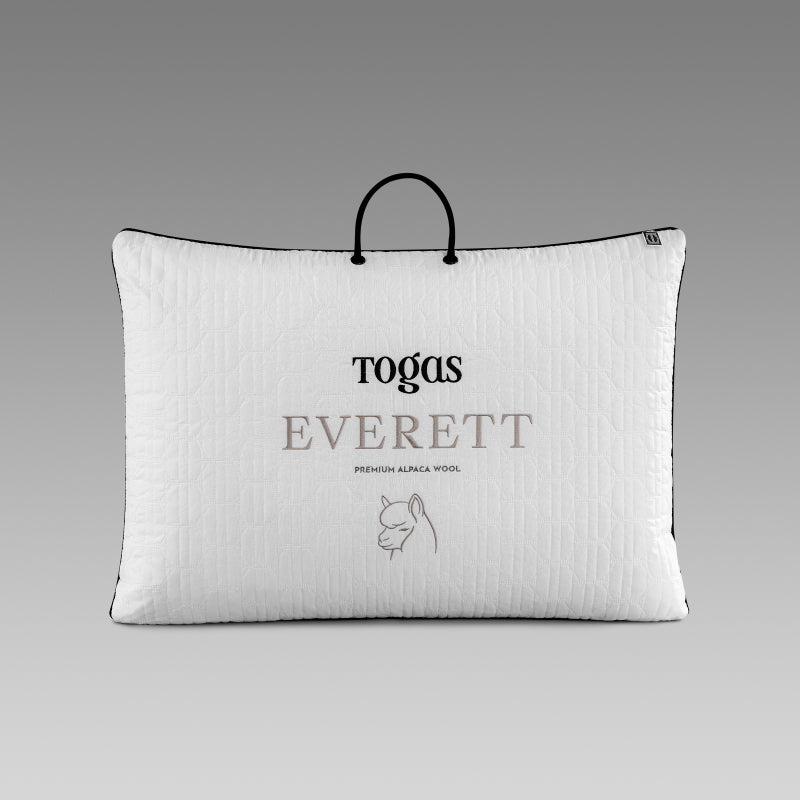 Alpaca Wool Pillow EVERETT — Balanced Medium Support