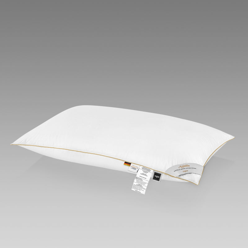 Austrian Goose Down Pillow NOBILIS — Firm Support and High Loft