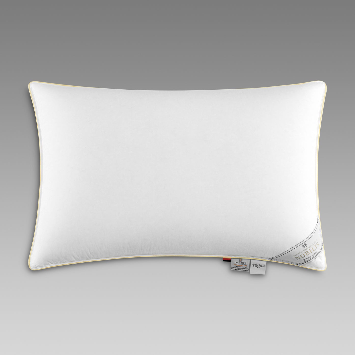 Austrian Goose Down Pillow NOBILIS — Firm Support and High Loft