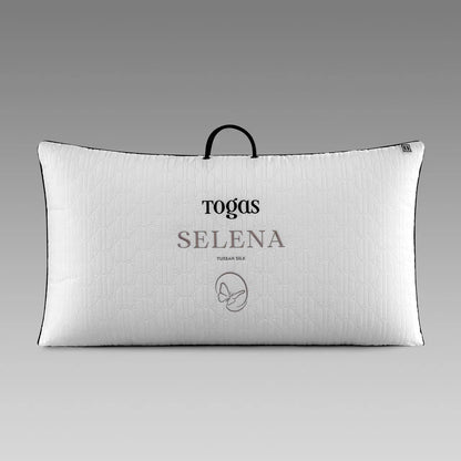Natural Silk Bed Pillow SELENA — Medium Support