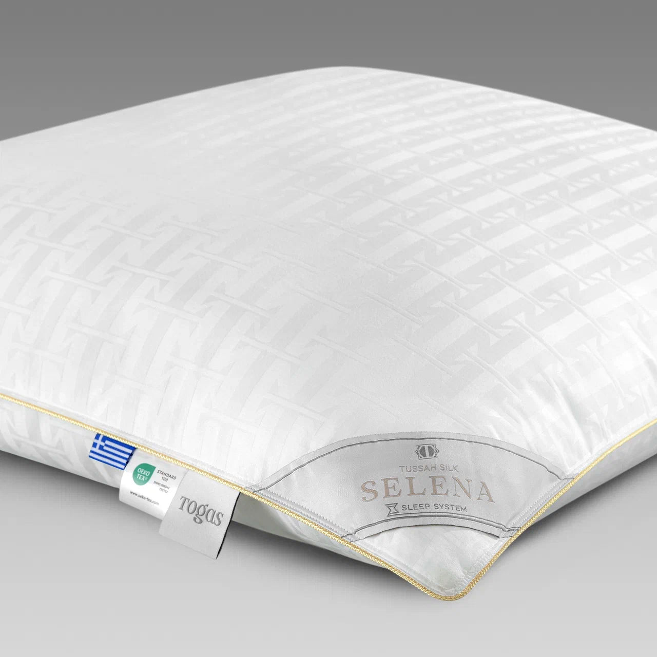 Natural Silk Bed Pillow SELENA — Medium Support