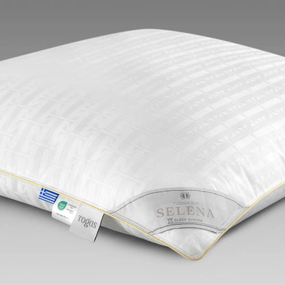 Natural Silk Bed Pillow SELENA — Medium Support