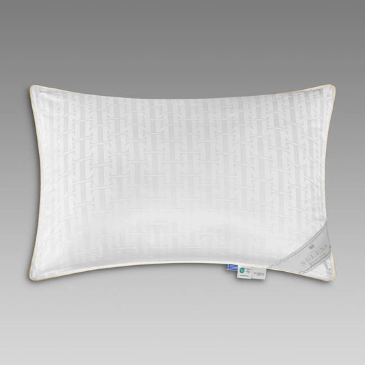 Natural Silk Bed Pillow SELENA — Medium Support