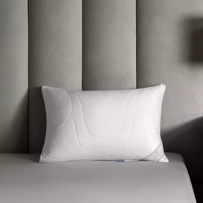 Camel Wool Bed Pillow WOOLMASTER — Luxury Fill, Firm Support