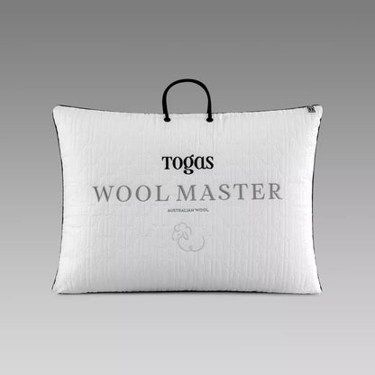 Camel Wool Bed Pillow WOOLMASTER — Luxury Fill, Firm Support