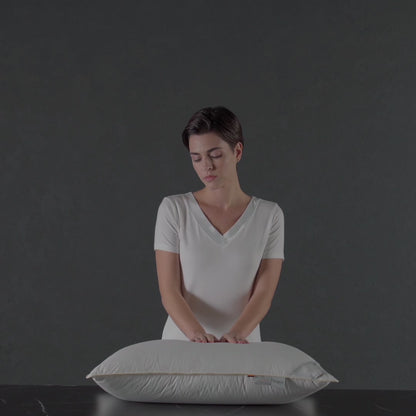 Austrian Goose Down Pillow NOBILIS — Firm Support and High Loft