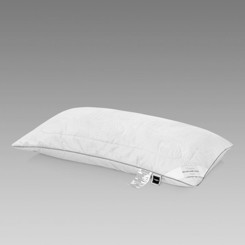 Camel Wool Bed Pillow VIENTO — Natural Luxury, Firm Support